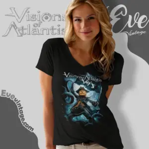 visions of atlantis halloween ahoy matey v neck tshirt