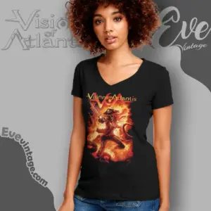 visions of atlantis hellfire v neck tshirt