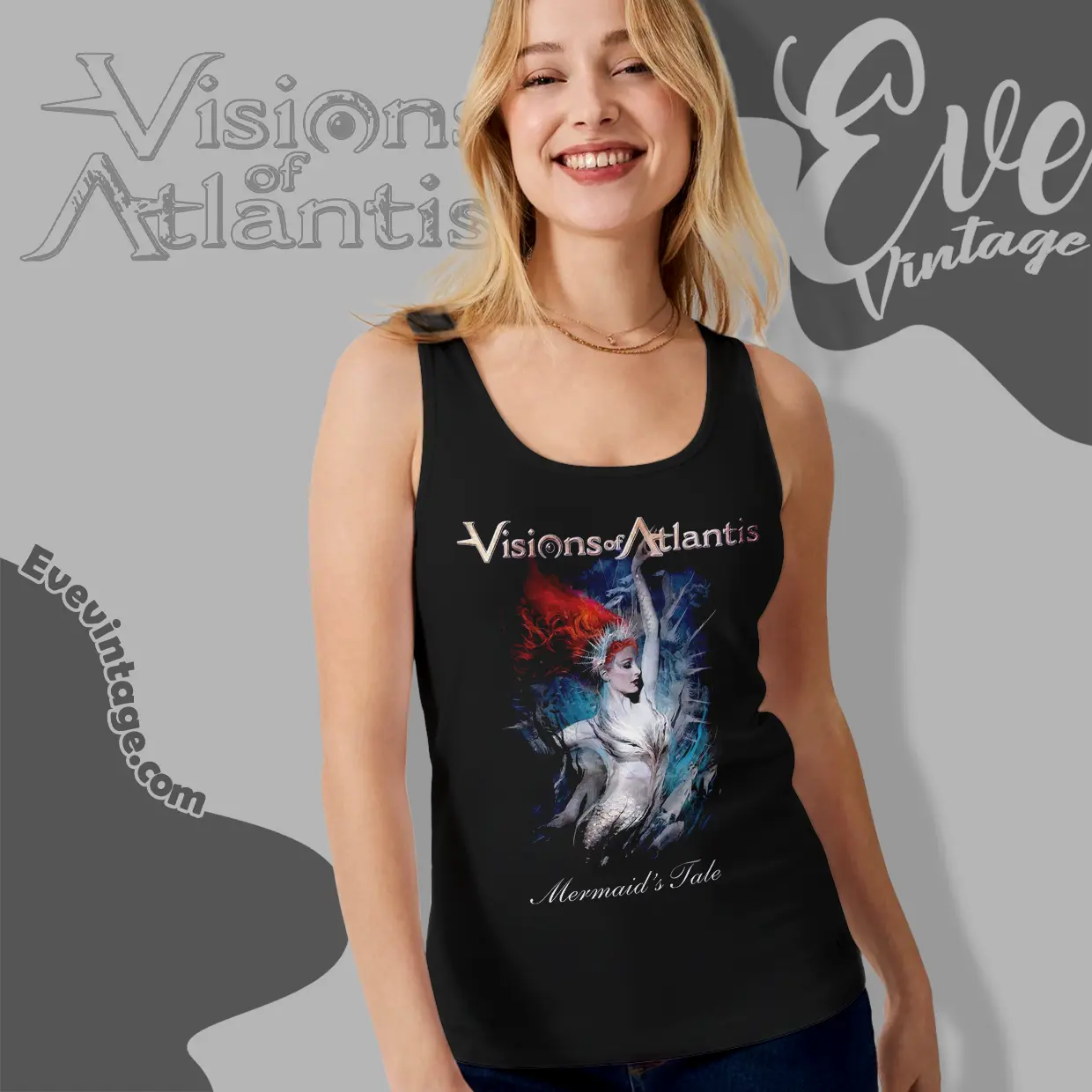 visions of atlantis mermaids tale tank top racerback visions of atlantis mermaids tale tank top racerback