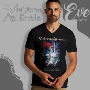 visions of atlantis mermaids tale v neck tshirt