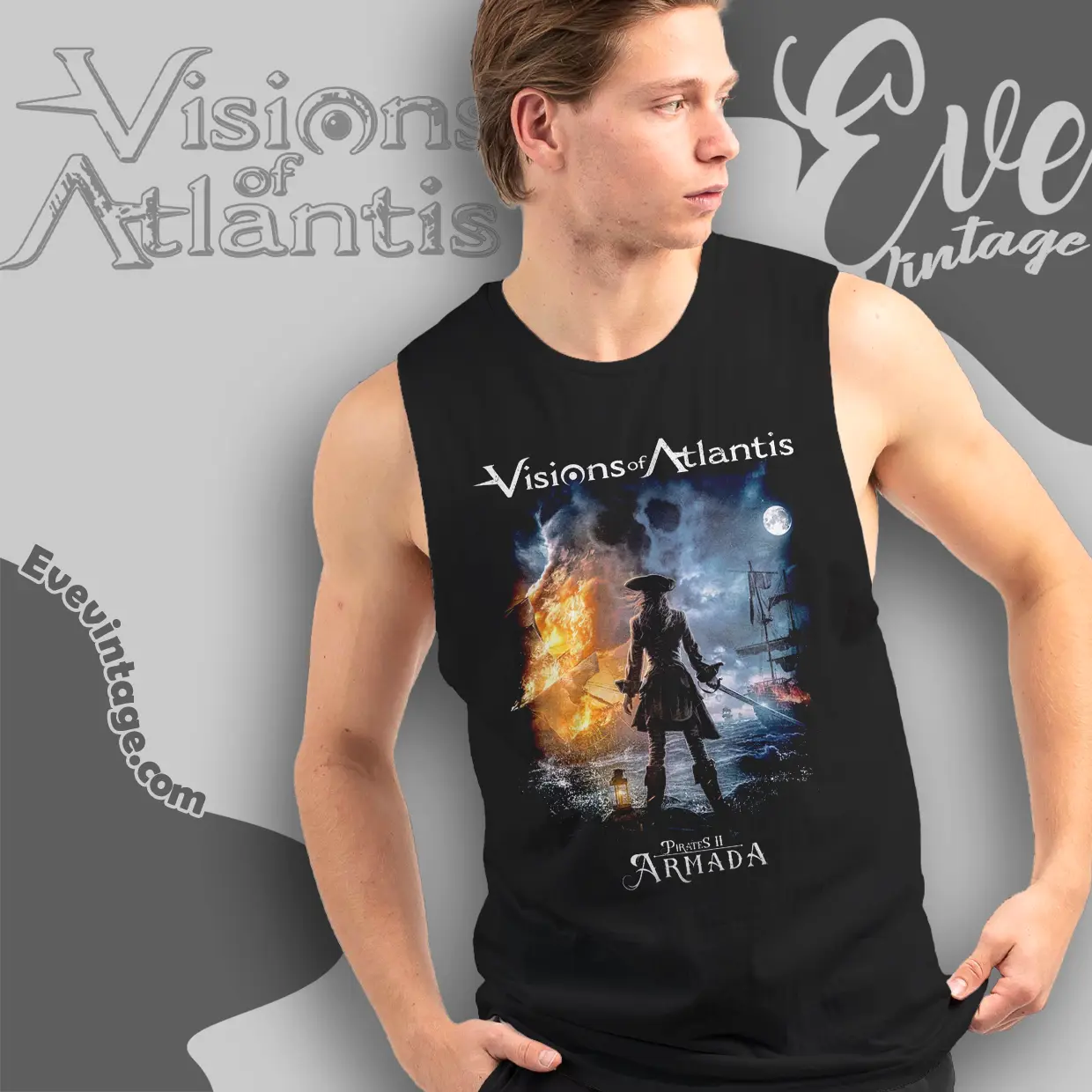 visions of atlantis pirates ii armada tank top racerback visions of atlantis pirates ii armada tank top racerback