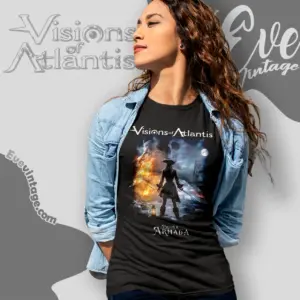 visions of atlantis pirates ii armada women t shirt
