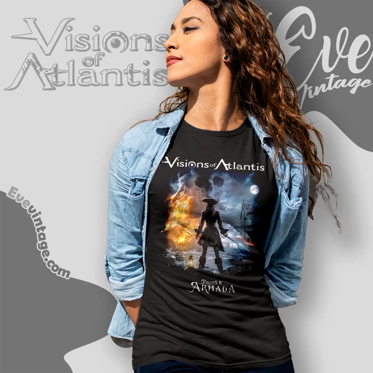 visions of atlantis pirates ii armada women t shirt visions of atlantis pirates ii armada women t shirt