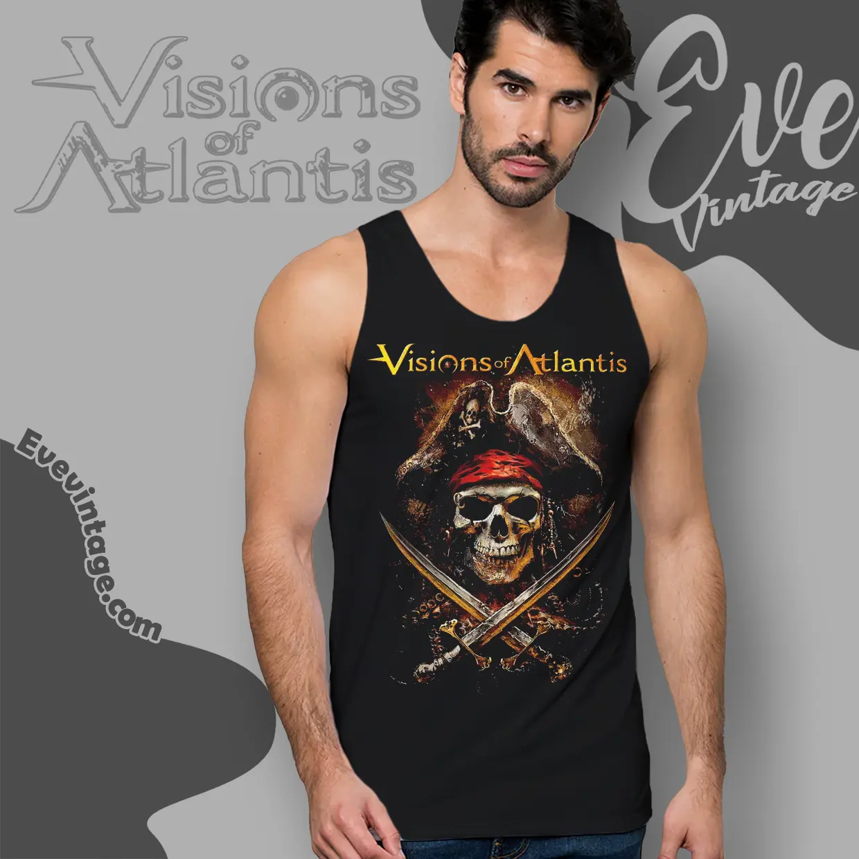 visions of atlantis pirates ii tank top racerback visions of atlantis pirates ii tank top racerback