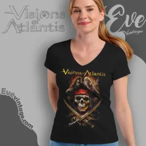 visions of atlantis pirates ii v neck tshirt