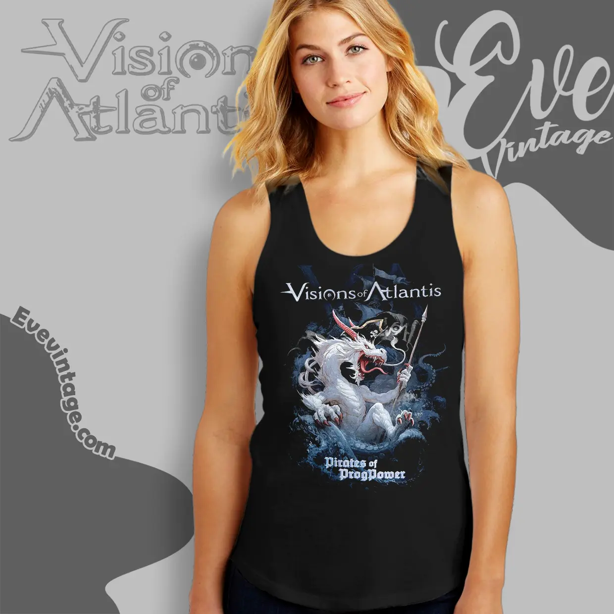visions of atlantis pirates of progpower tank top racerback visions of atlantis pirates of progpower tank top racerback