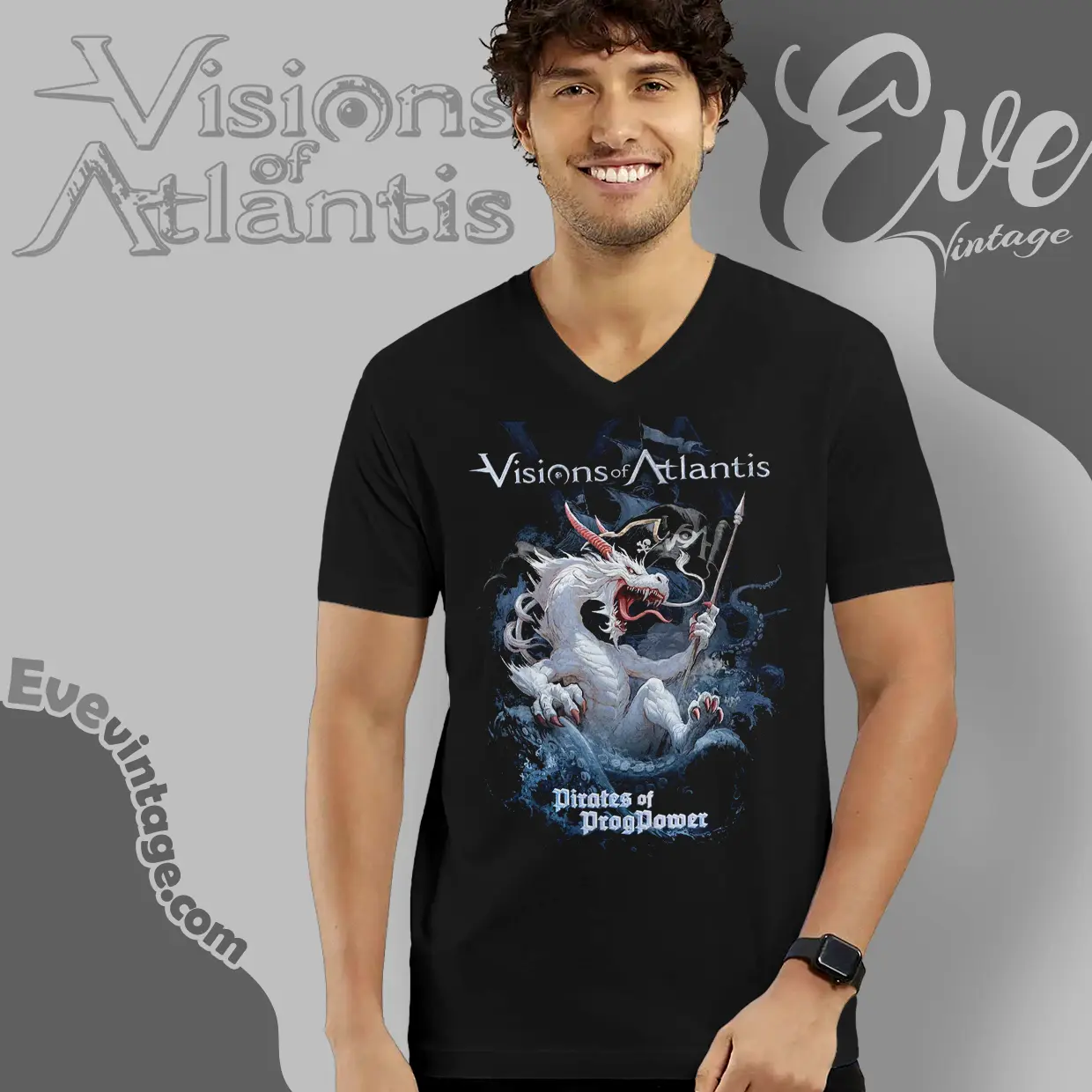 visions of atlantis pirates of progpower v neck tshirt visions of atlantis pirates of progpower v neck tshirt
