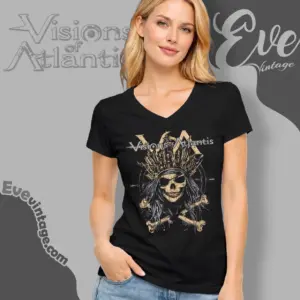 visions of atlantis the dead of the sea v neck tshirt