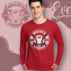 willies lounge shirt salt lake dive bar long sleeve tee