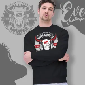 willies lounge shirt salt lake dive bar sweatshirt