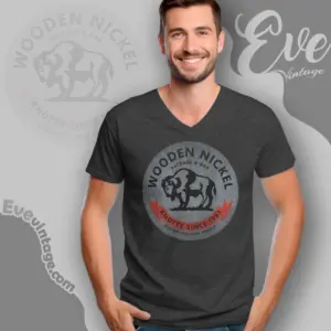 wooden nickel bar shirt new mexico dive bar v neck tshirt